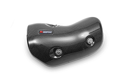 Akrapovic Carbon Hitzeschild mit Anbaum.