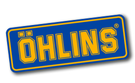 Öhlins Sticker Yellow/Blue, 47x125mm