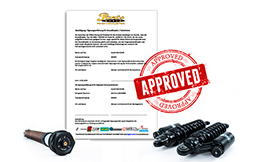 Homologation Certificates / Approval Sheets