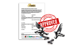 Homologation Certificates for Gilles Tooling Rear Sets