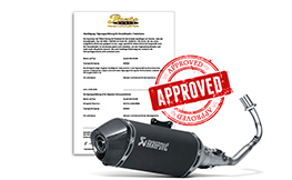 Approvals for Exhaust Systems