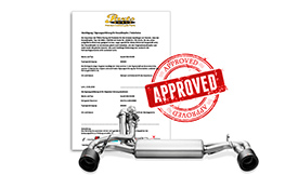 Akrapovic Homologation certificates